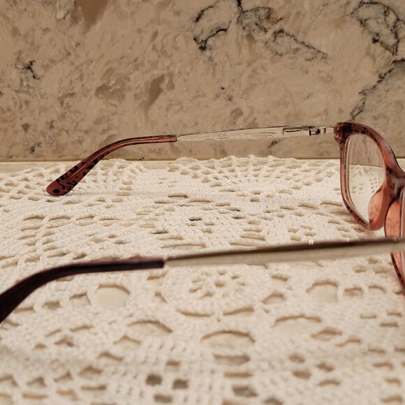 JUICY COUTURE EYEGLASSES JU 130 PINK LEOPARD FRAMES METAL VINTAGE Y2K WITH CASE - Picture 5 of 16